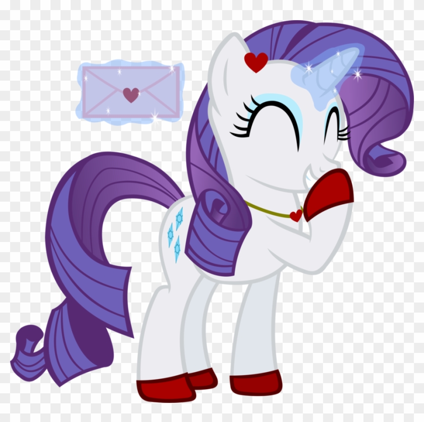 Valentine's Day By Ironm17 - Rarity My Little Pony Friendship Is Magic Cute 24x18 #868413
