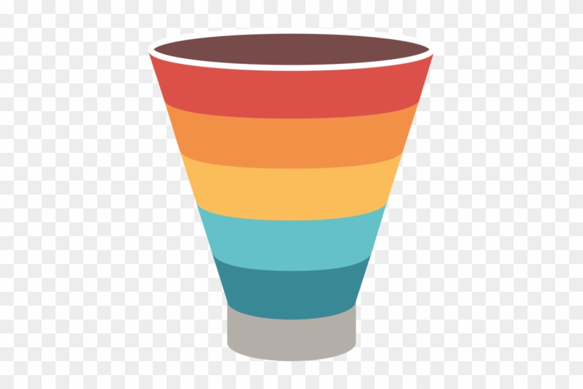 Split The Funnel Vertically Into Six Sections, And - Sales Funnel Blank #868481