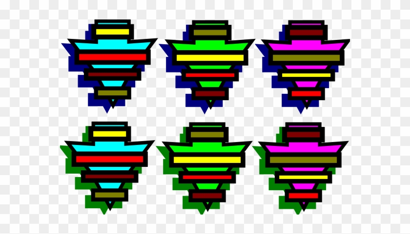 Free Vector Mark It Six Arrows Clip Art - Clip Art #868599