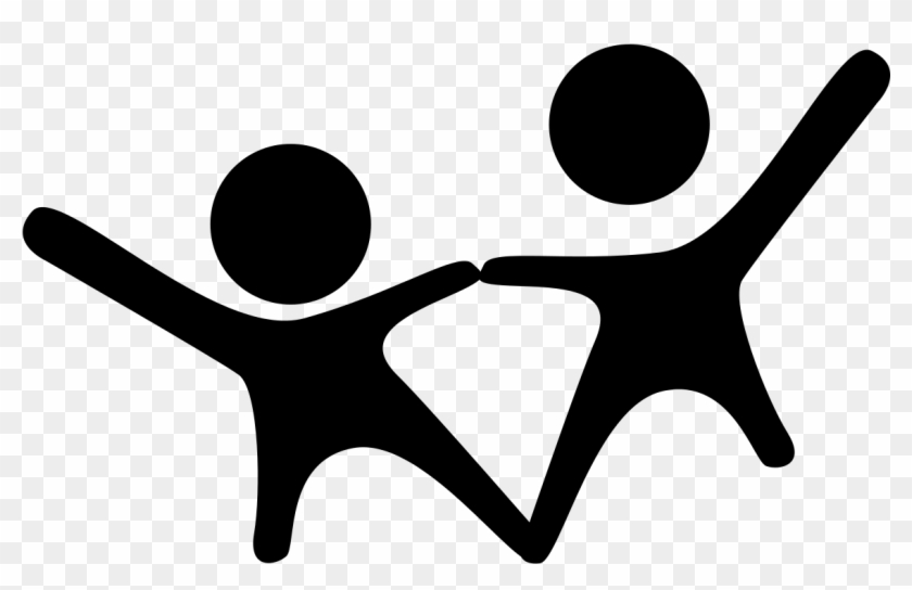 Related Friends Clipart Black And White Png - Kids Logo Black And White #869212