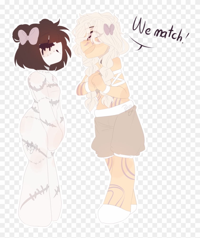 Cuties With Bows By Drawing-heart - Cartoon #869663