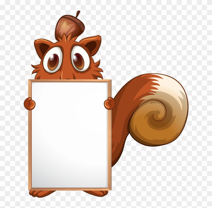 Фото, Автор Soloveika На Яндекс - Squirrel Frame Clipart #870356