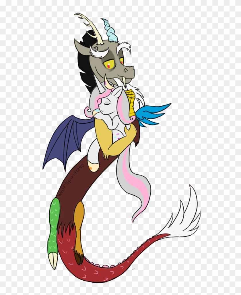 Commission Harmonia And Discord Hug By Wolfspirit1292 - Cartoon #870794