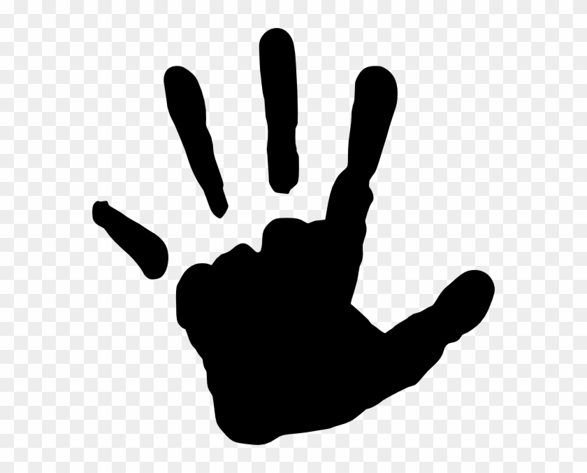 Handprint Silhouette At Getdrawings - Hand Print Silhouette #872475