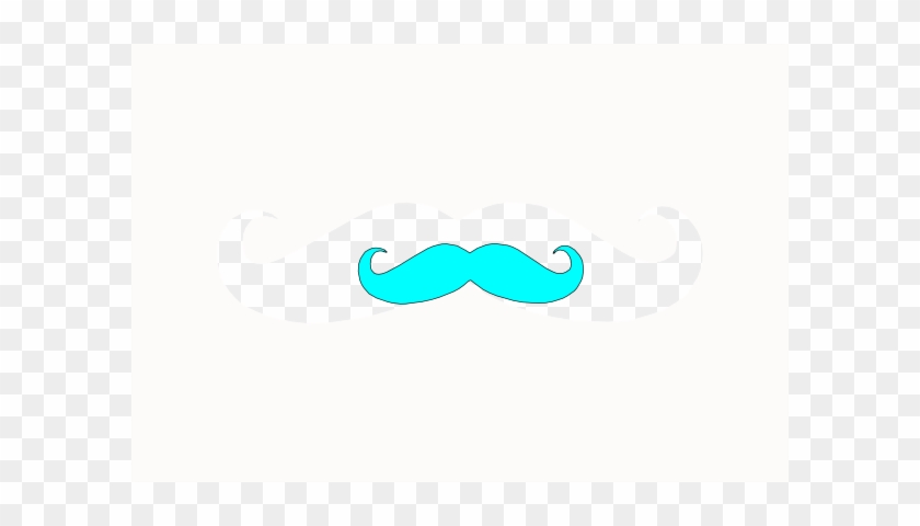 Blue Mustache Svg Clip Arts 600 X 400 Px - Teal #872659