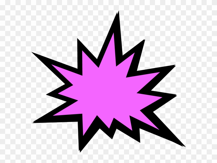 Seal Clipart Pink - Explosion Clip Art Pink #872921