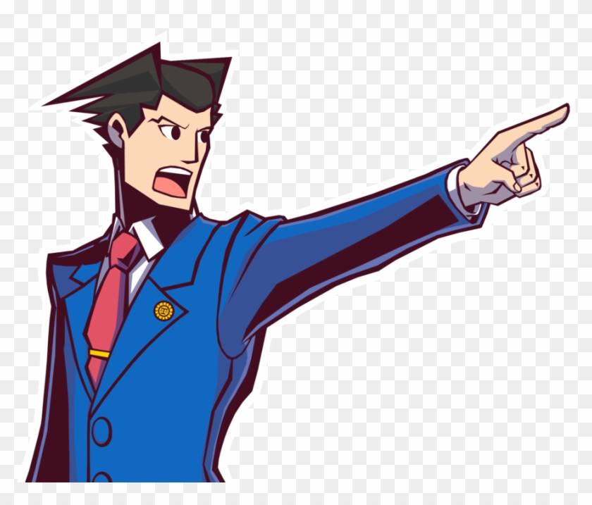 Hd Clipart Arabesque91 240 34 Phoenix Wright 192kb - Phoenix Wright Objection Pose #873278
