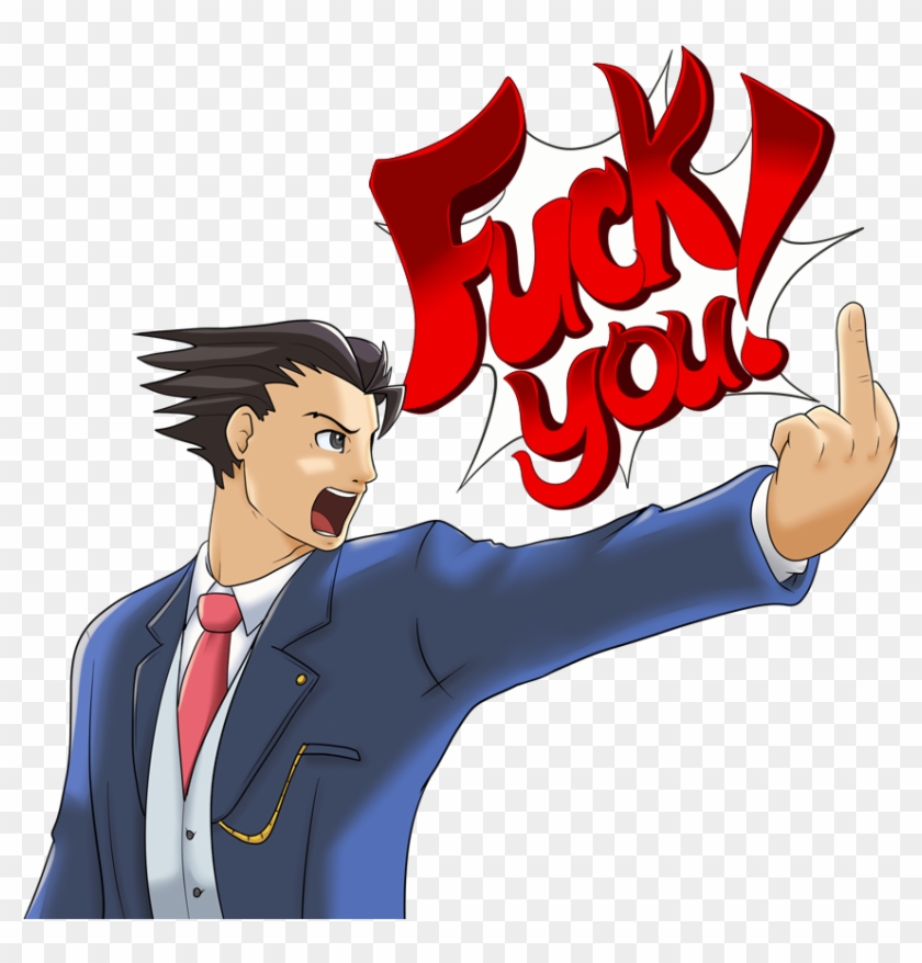 Ace Attorney Man Cartoon Male Fictional Character Boy - Phoenix Wright Objection Meme #873450