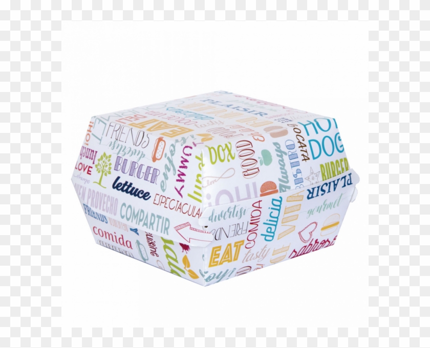 Coque Burger Jumbo En Carton 12x14x8 Cm Modèle Parole #873467