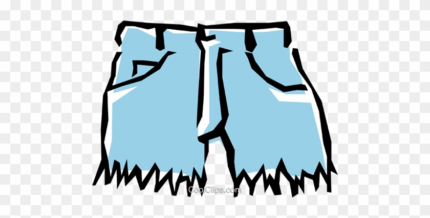 Cut Off Shorts Royalty Free Vector Clip Art Illustration - Shorts Clip Art #873953
