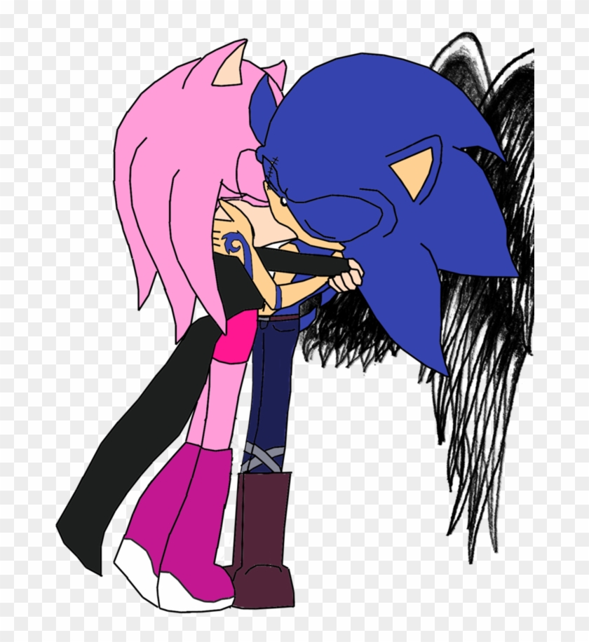 Sonamy Kiss By Sonamy-love3 - Cartoon #874084
