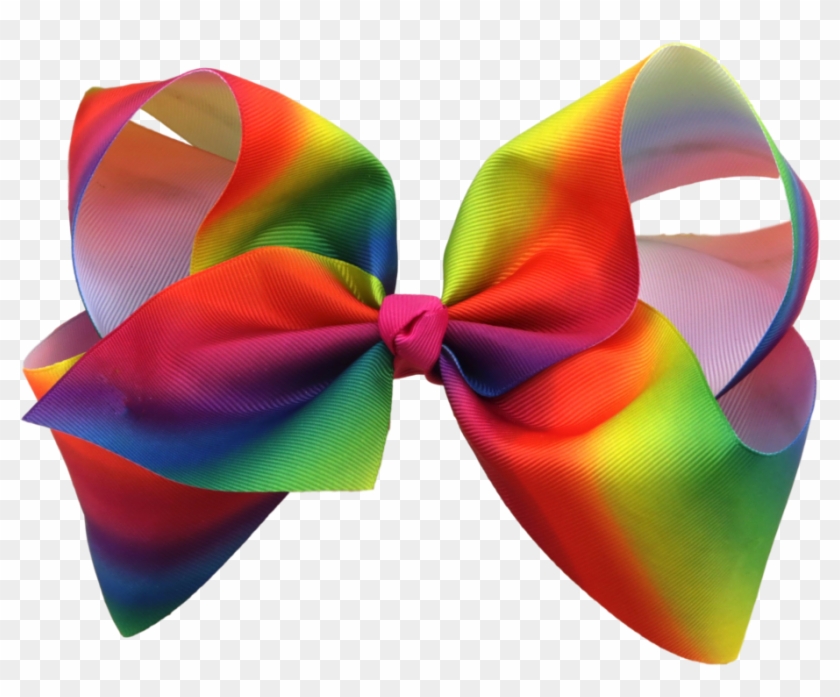 8 Inch Kids Girls Rainbow Grosgrain Hair Bows Alligator #874521