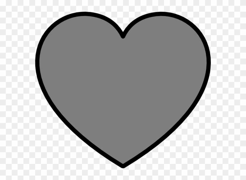 Gray Heart Cliparts - Heart #875795