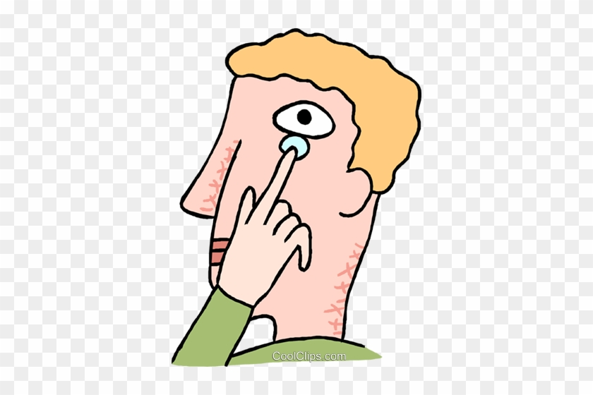 Lens Clipart Line Art - Taking Contact Lenses Out Clipart #876588