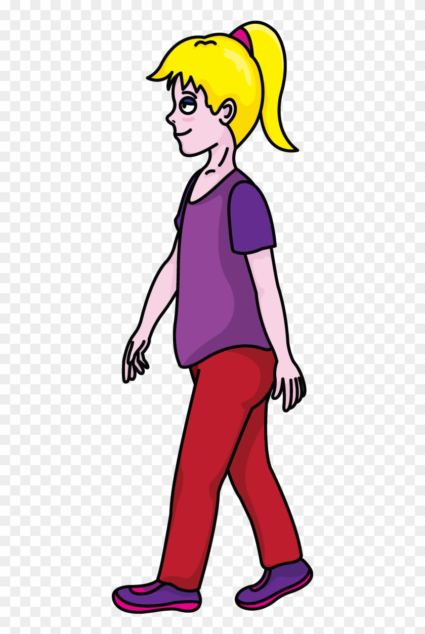 Tips For Drawing A Gril From Side Perspective Http - Draw A Person Easy #876670