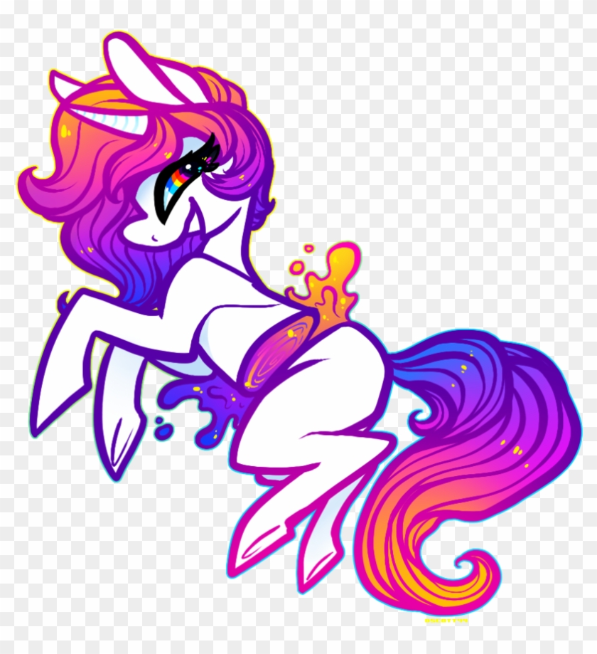 Skelefrog, Female, Goo, Mare, Neon, Oc, Oc Only, Oc - Cartoon #876739