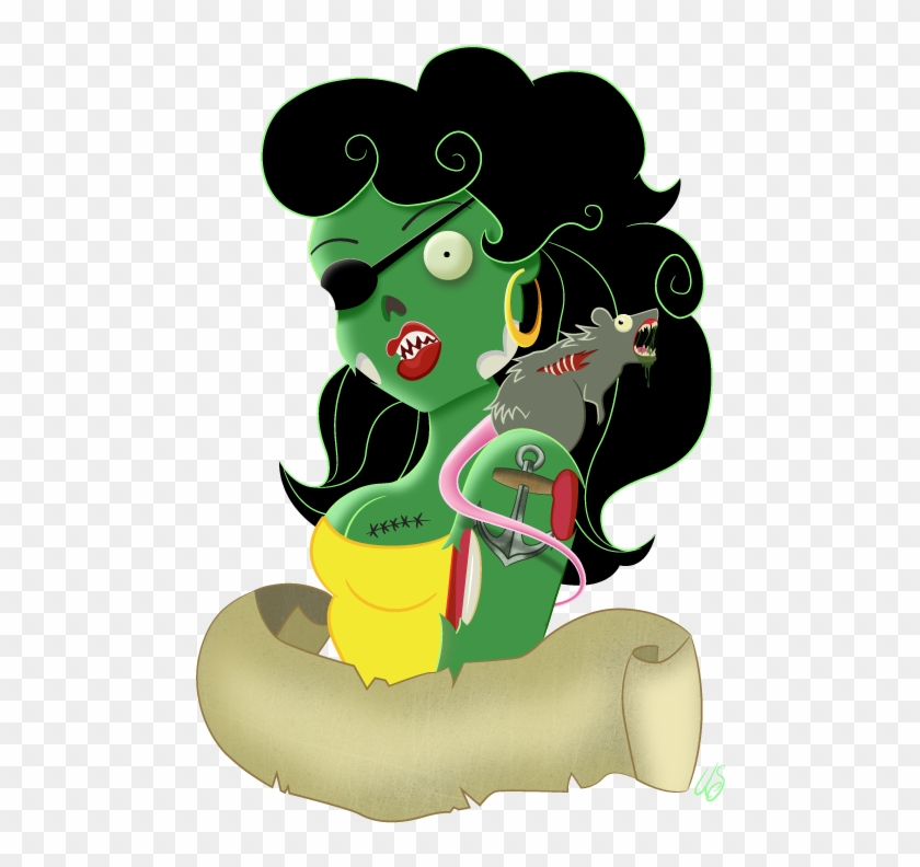 Zombie Pinup With Rat - Pin-up Model #876922