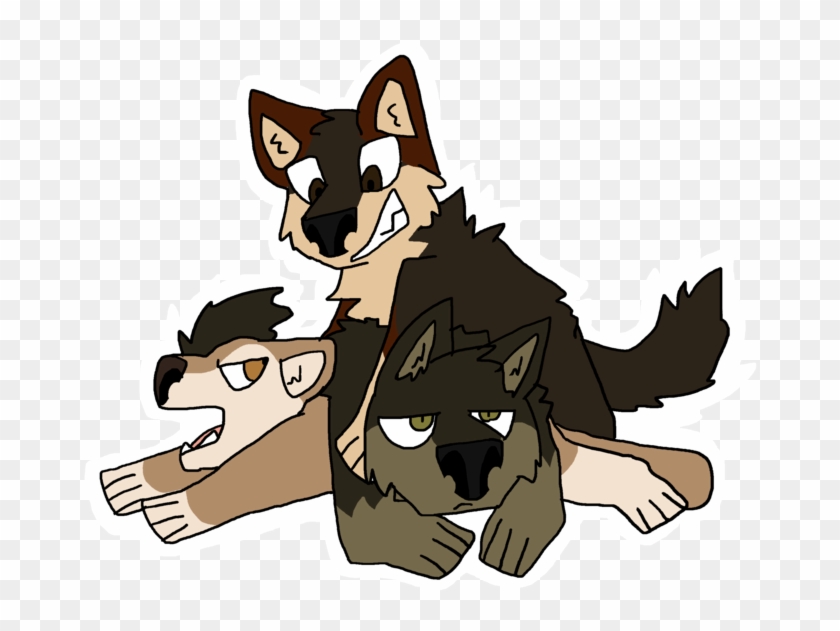 Dog Pile By Neonwolfartist - Cartoon #877496