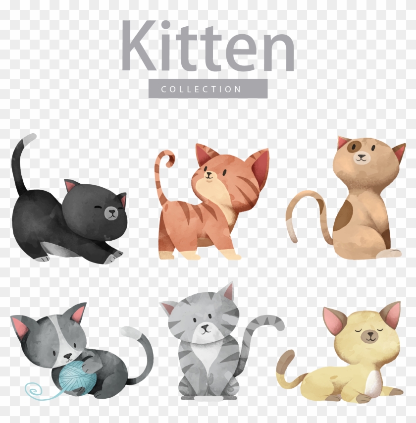Cat Dog Kitten Illustration - Cute Cat Vector #877838