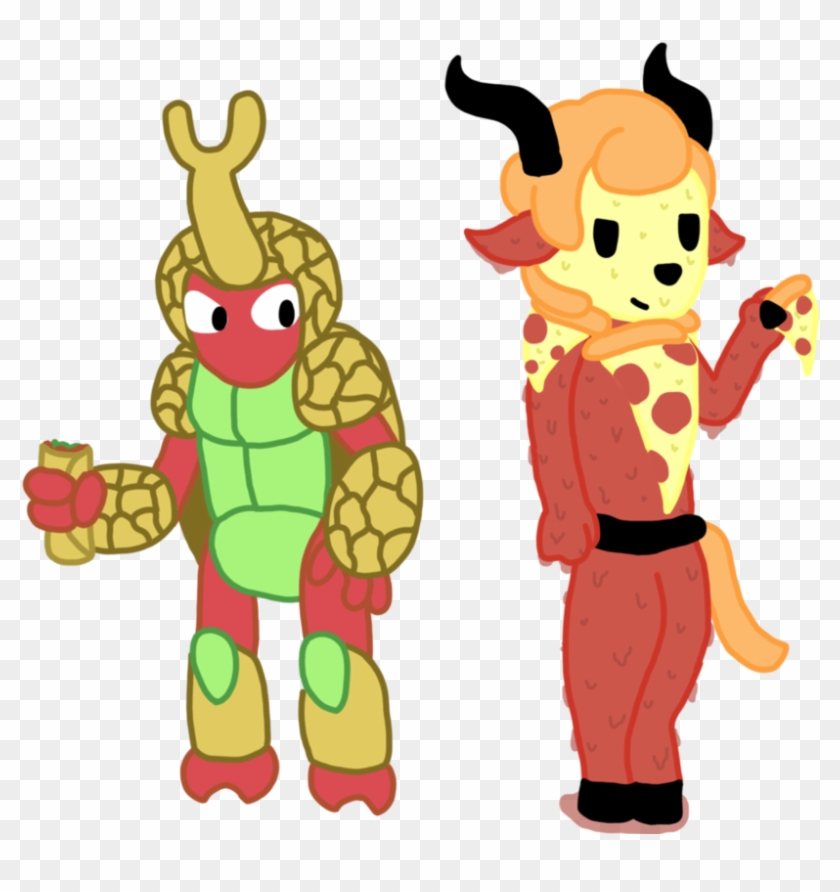 Burrito Kragg And Pizza Absa By Etehwierdokid - Cartoon #877983