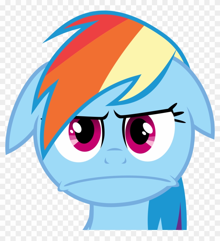 Rainbow Dash Getting Angry [svg Vector] By Leontheoriginal - Rainbow Dash Getting Angry [svg Vector] By Leontheoriginal #879048