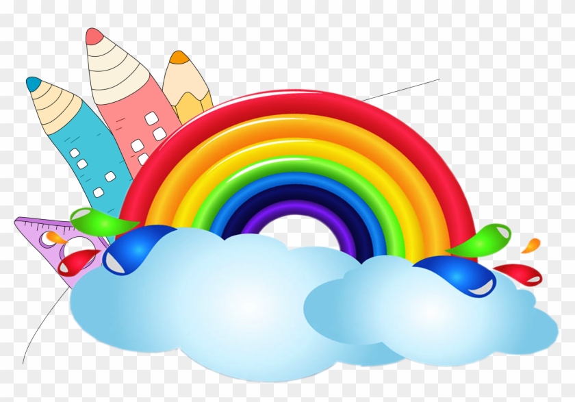 Cartoon Painted Rainbow - Illustration #879904