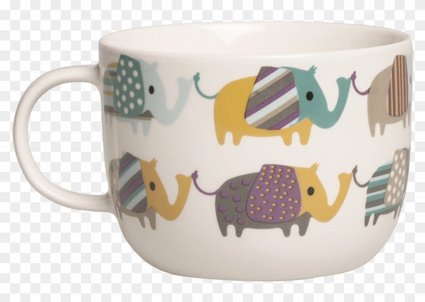 Tazas - Excelsa Mugs Animals Elephant 400 Ml Mug, Porcelain, #879956