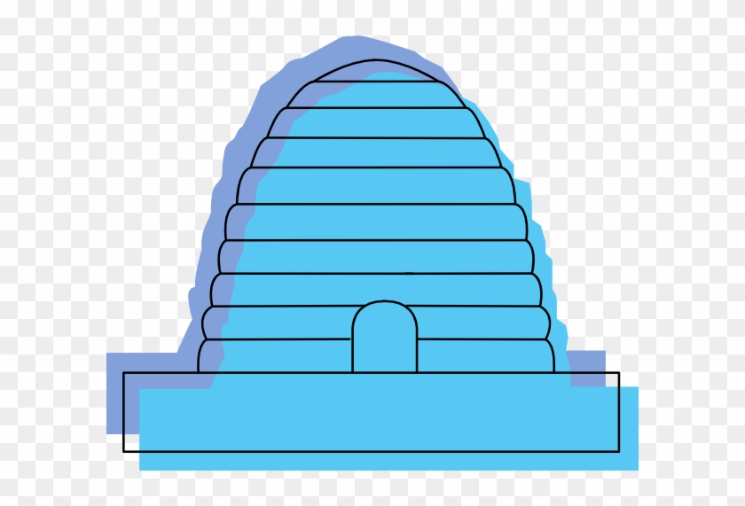 Blue Bee Hive #879994