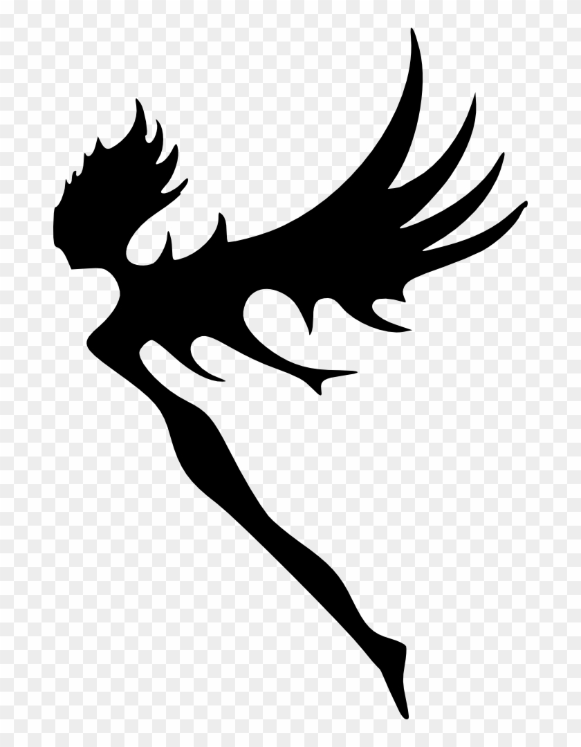 [ Img] - Black Clipart Fairy #880591