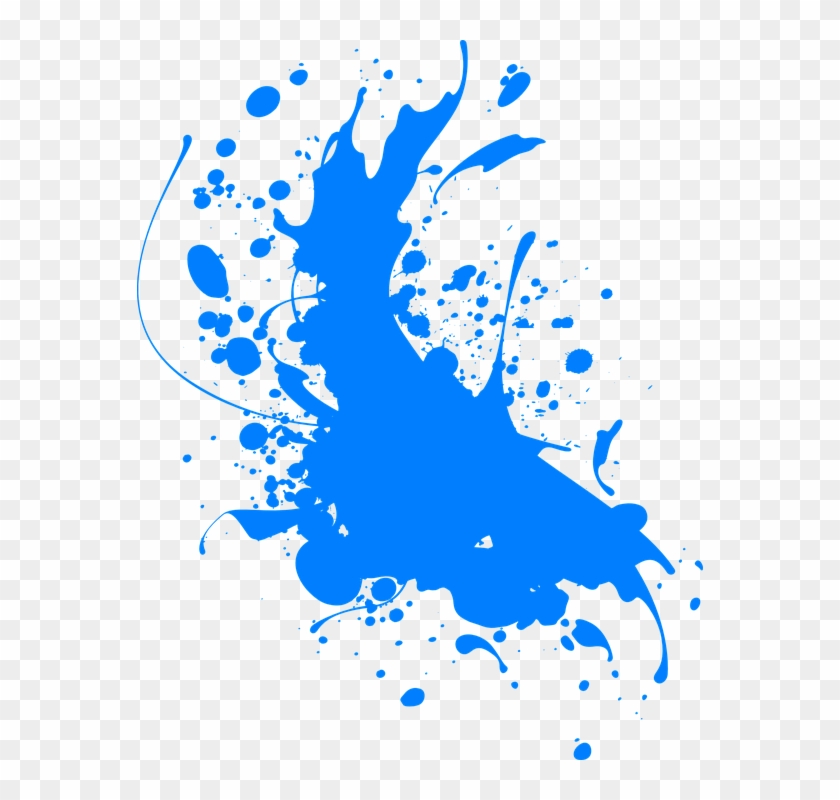 Collection Of Waves Cliparts Transparent - Blue Ink Spot Png #880601