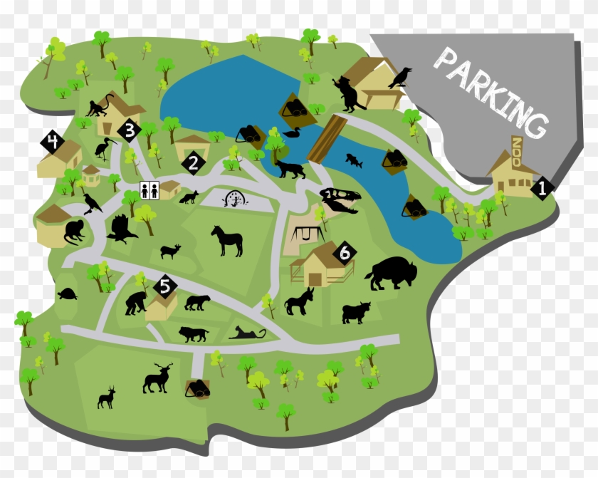 Zoo Clipart Zoo Map - Zoo Clipart Zoo Map #880767