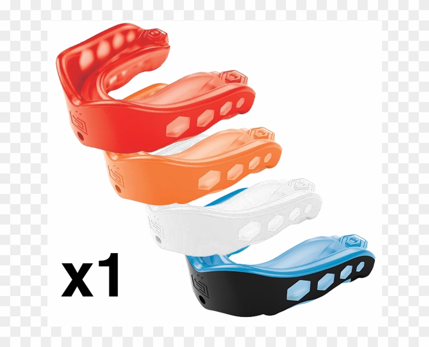 Mouthguard Gel Max Doctor Shock - Shock Doctor Gel Max Strapped Mouthguard-maroon Youth #880932