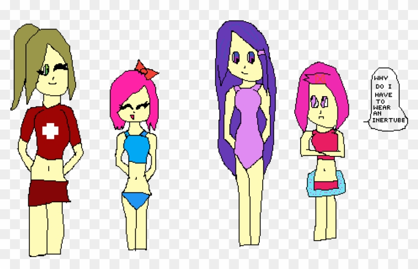 Ddlc Girl In Bathing Suits - Cartoon #881095