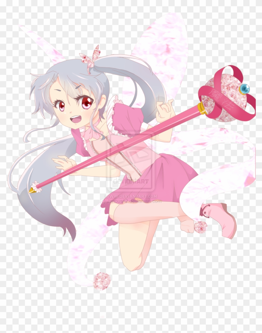 Pink Magical Girl By Janous12 Pink Magical Girl By - Cartoon #881148