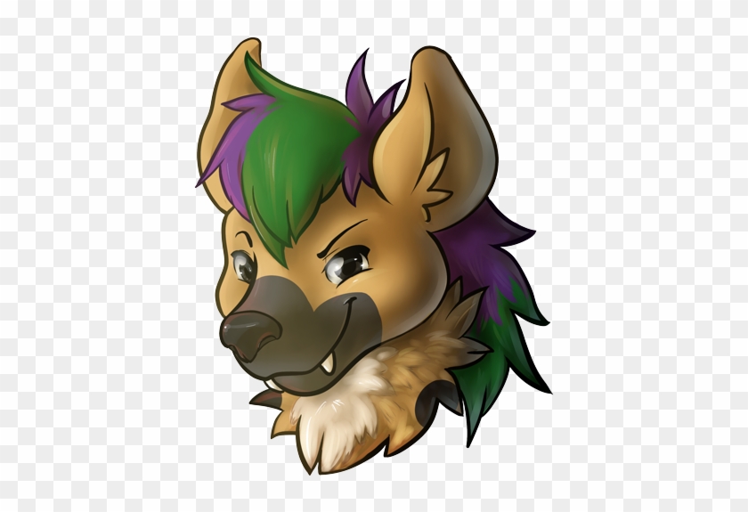 Nos The Hyena Headshot - Fursuit Png #881517