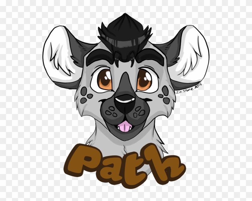 [gifty] Path Hyena Headshot Badge - Cartoon #881544