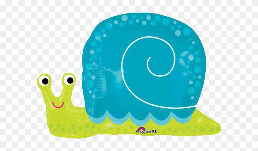 Happy Snail 18" Foil Balloon - Anagram Folienballon Mit Stab Schnecke Bunt Ca 23 Cm #881784