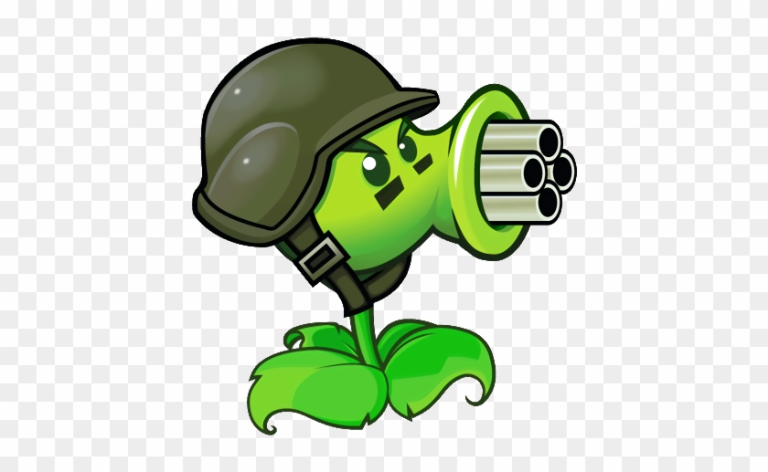 View Samegoogleiqdbsaucenao Gatling Pea Fixed , - Plants Vs Zombies Characters #882695