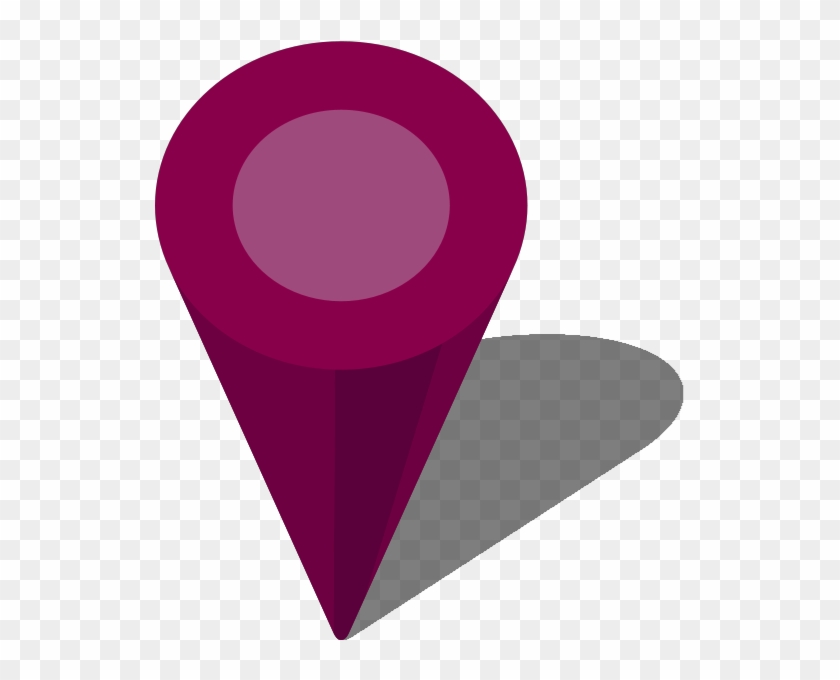 Location Map Pin Purple7 - Location Icon Purple #883343