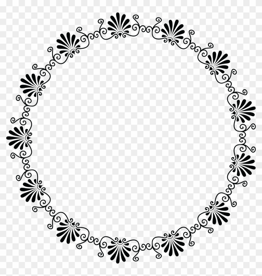 Fancy Scroll Clipart - Fancy Circle Design Png #883404