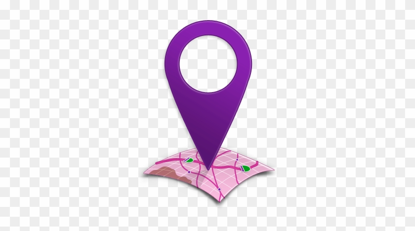 Purple - Location Icon Purple Png #883436