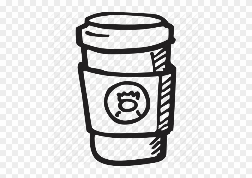 Beverage, Coffee, Cup, Drink, Hot, Starbucks Icon Icon - Starbucks Black And White Cup Png #883539
