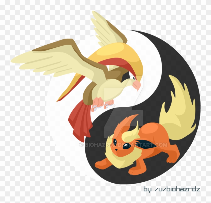 Pidgeot/flareon Yin Yang Inverted By Biohazrdz - Flareon #883699