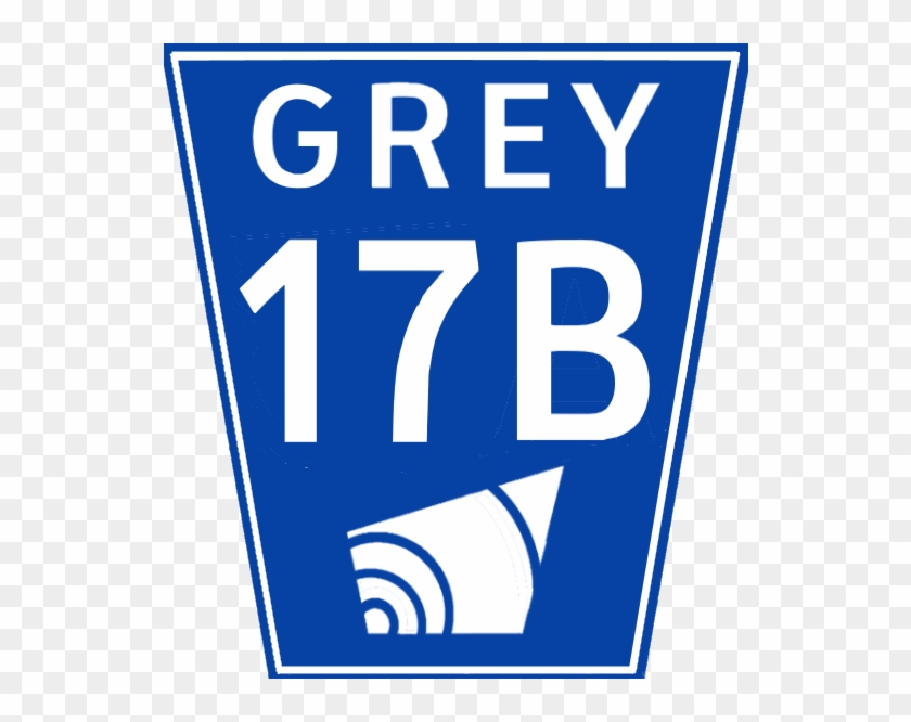 Grey Road 17b Sign - Grey Road 17b Sign #883813