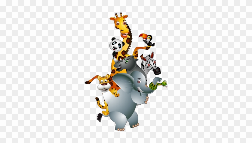 Clipart - Stickers Autocollant Muraux Enfant Animaux Jungle Réf #884380