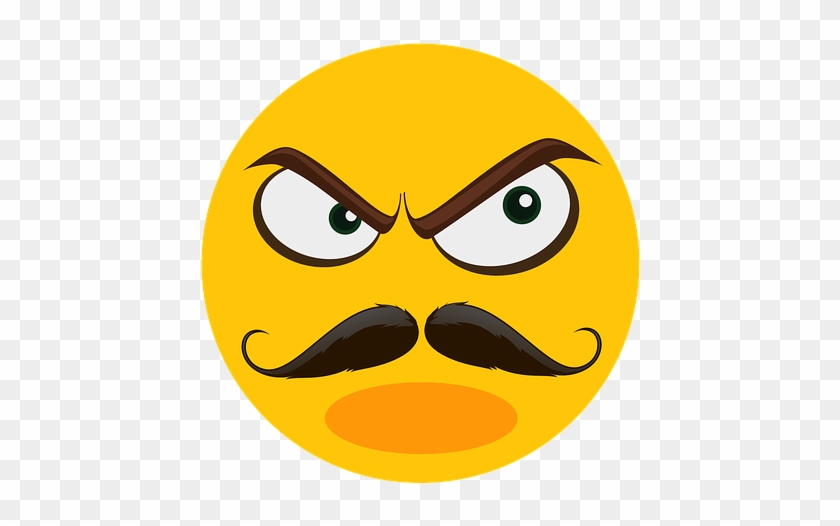 Mad Face Symbol 23, Buy Clip Art - อิ โม จิ หนวด #884392