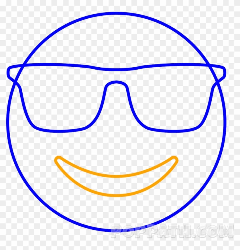 Draw A Crescent Inside The Big Circle For The Smiley - Happy 50th Birthday Writing #884514