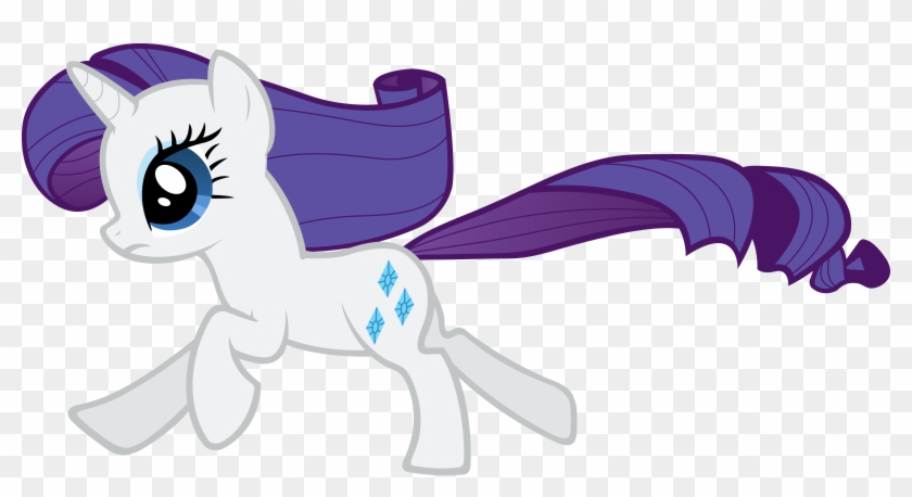 Mlp Rarity Vector For Kids - Rarity My Little Pony Running #884530