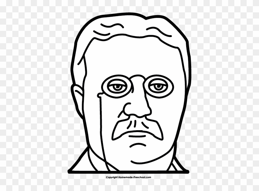 Click To Save Image - Theodore Roosevelt How To Draw #885720