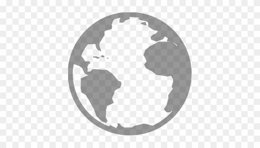 World Icon - World Image Png Black And White #887091
